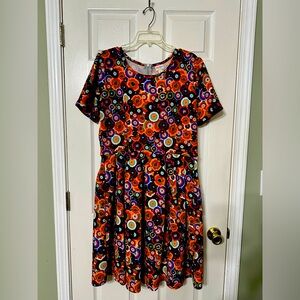 LuLaRoe Amelia Dress EUC 3X 3XL XXXL